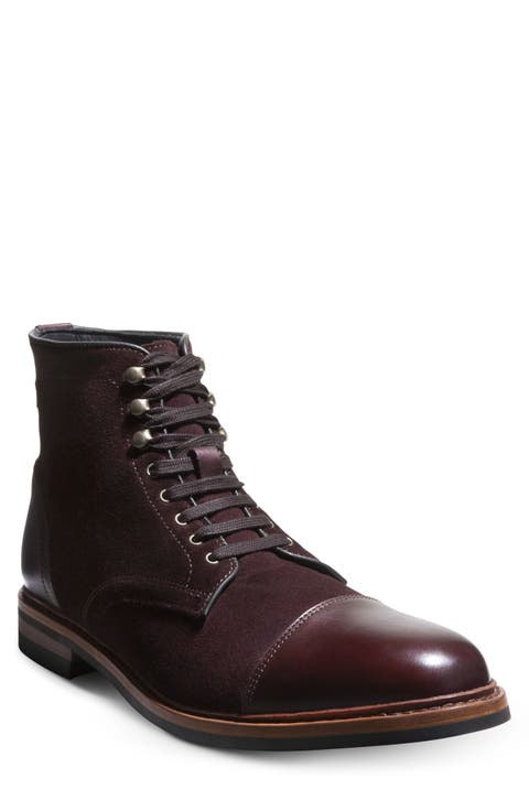 Landon Lace-Up Cap Toe Boot (Men)