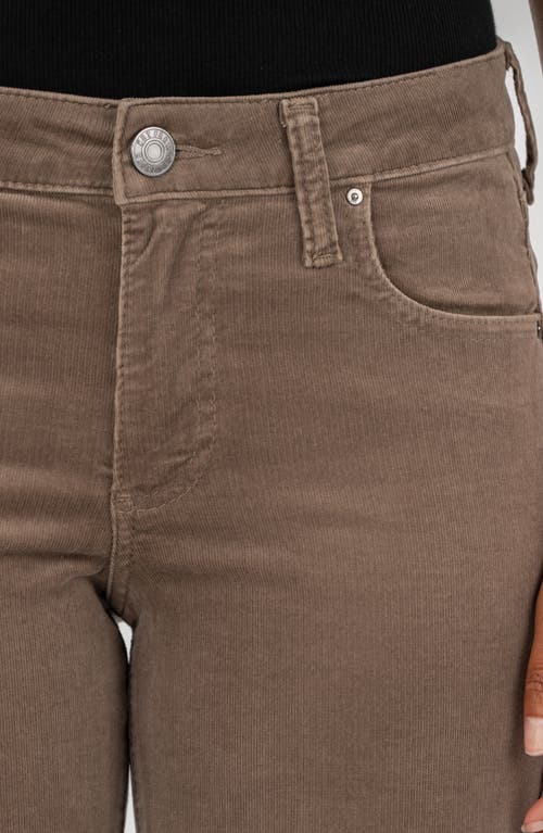 Kut From The Kloth Natalie Mid Rise Bootcut Corduroy Pants In Gray