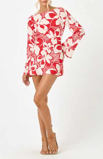 All I Need Long Sleeve Cover-Up Minidress