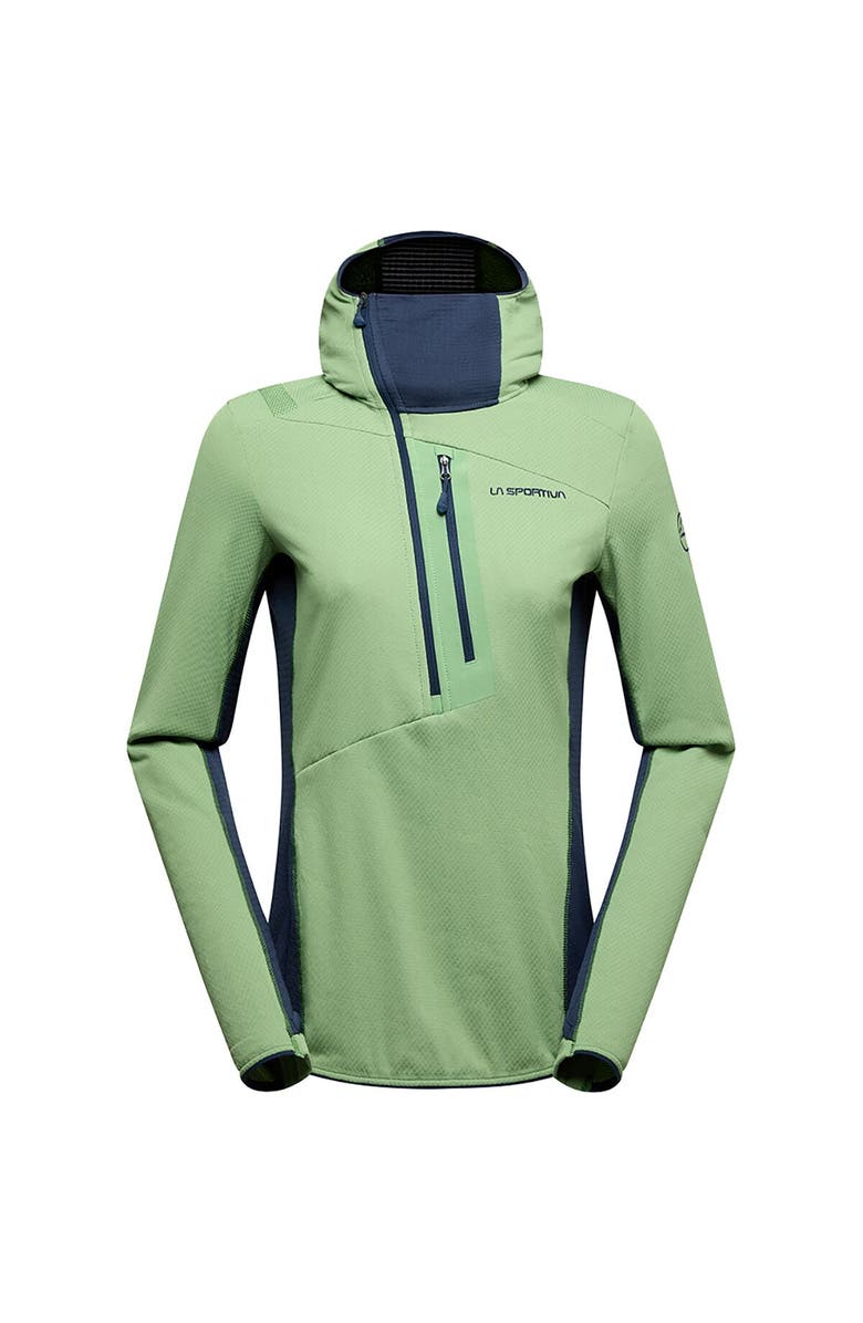 La Sportiva Big Wall Pullover Hoodie - Women
s, Alternate, color, Aspen Green/Night Sky