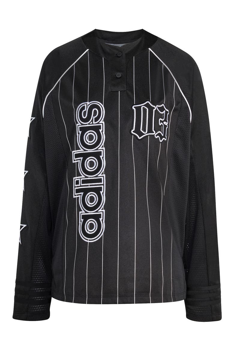 Long Sleeve Jersey, Alternate, color, BLACK/ WHITE