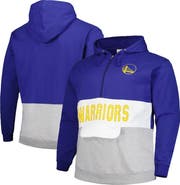 FANATICS Men's Fanatics Branded Royal Golden State Warriors Big & Tall Anorak Half-Zip Hoodie
