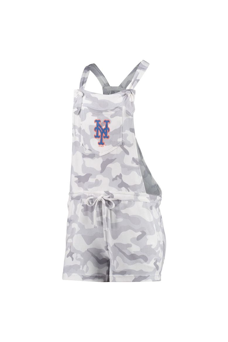 Women's Concepts Sport Gray New York Mets Camo Romper Overalls, Alternate, color, Gray