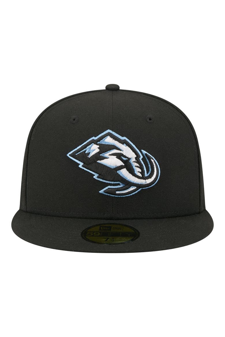 Men's New Era  Black Utah Mammoth Zamboni 59FIFTY Fitted Hat, Alternate, color, Black