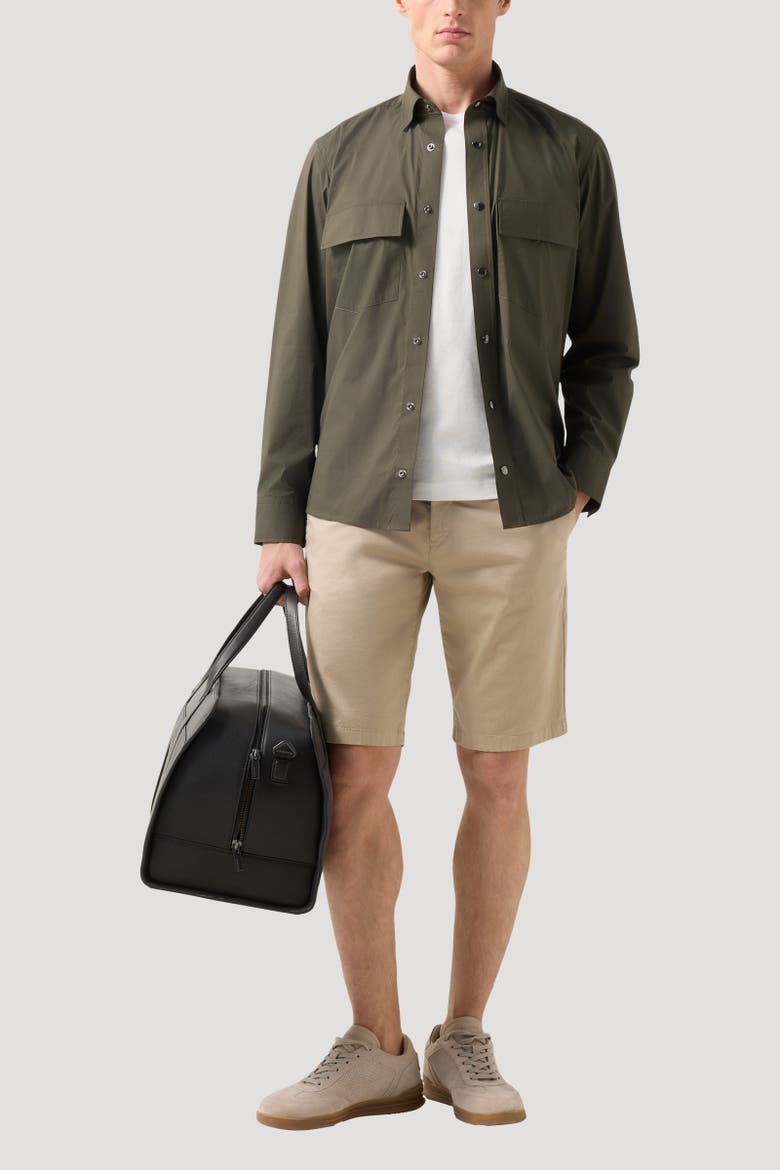 Poplin Shirt Heiko, Alternate, color, Olive green
