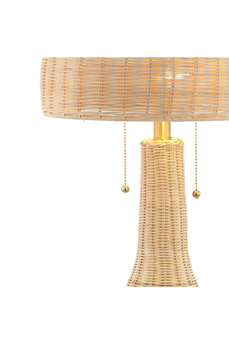 Joanie Bohemian Rustic Iron LED Table Lamp, Alternate, color, Natural