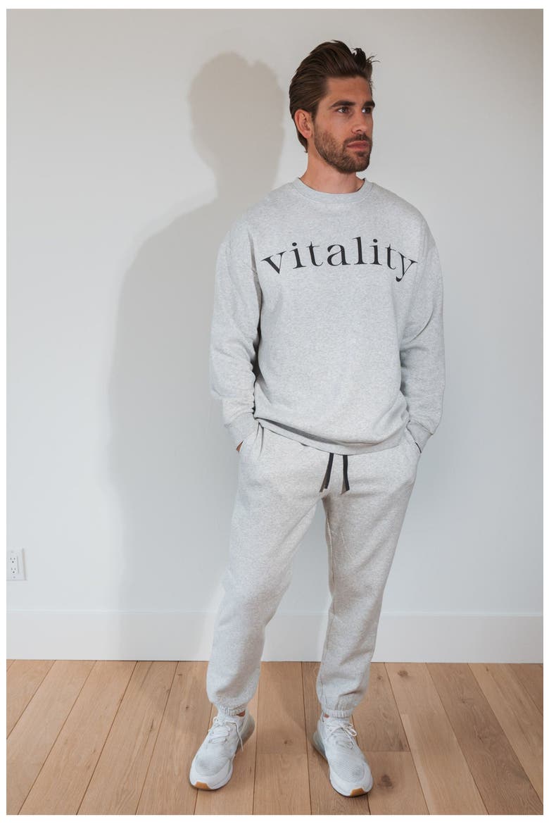 Cozy Uni Crew, Alternate, color, Stone Marl