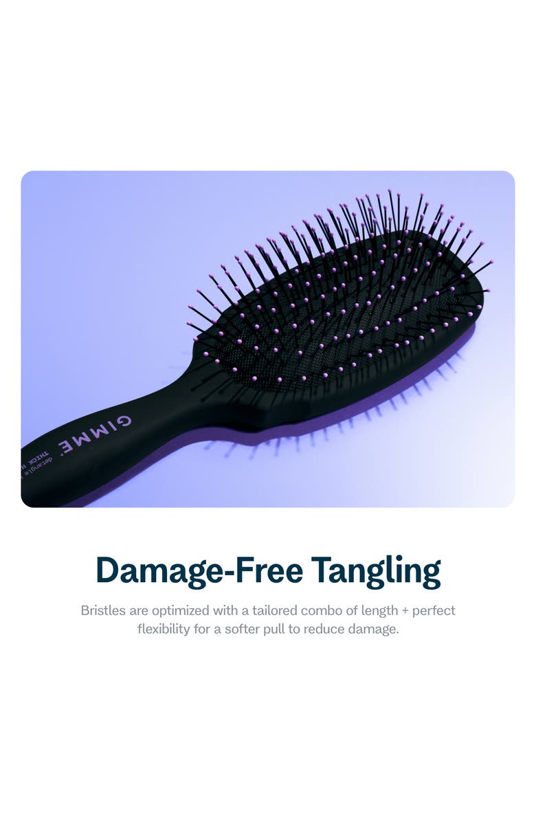 Gimme Beauty Damage-Free Detangling Hair Brush with Anti-Static & Heat Resistant Nylon Bristles, Alternate, color, 