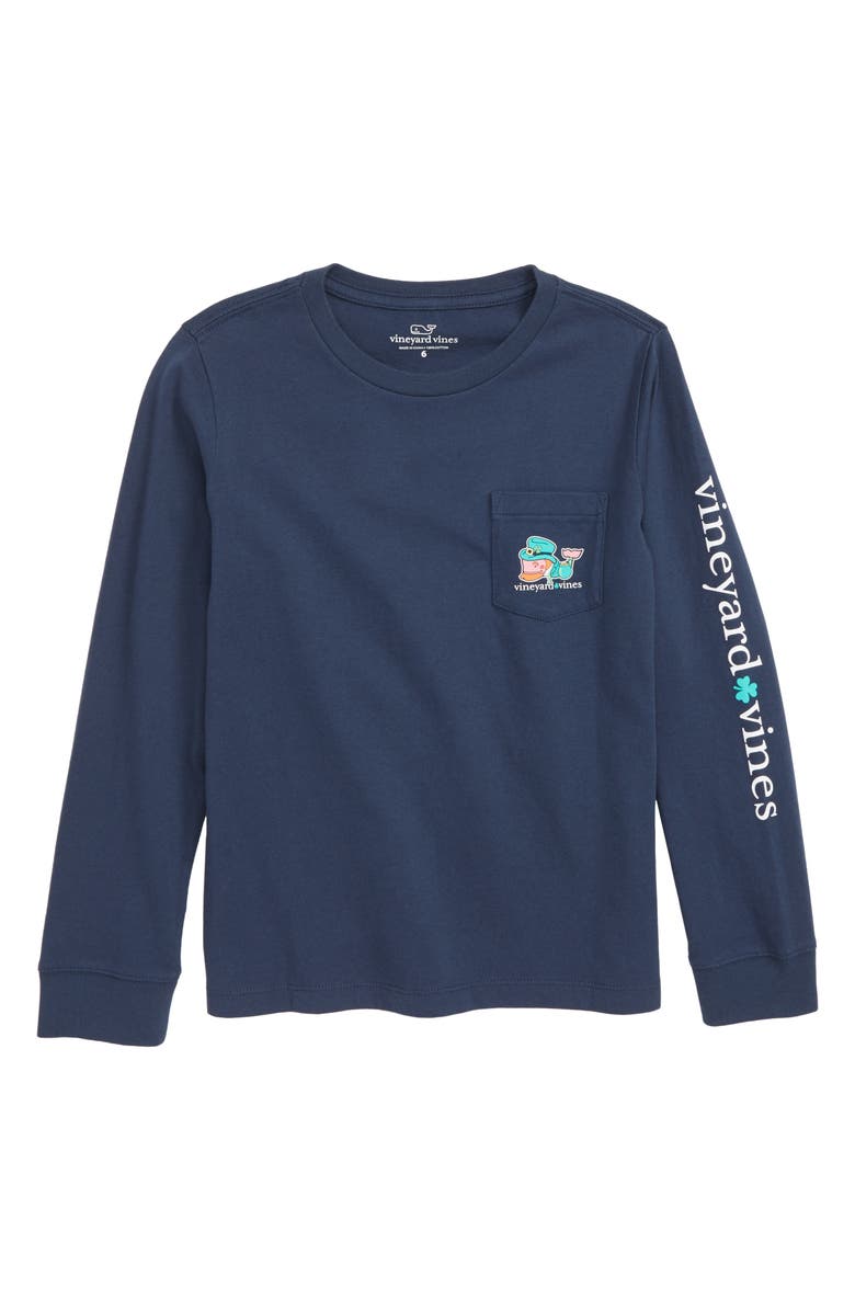 vineyard vines Kiss Me I'm Irish Pocket T-Shirt, Main, color,