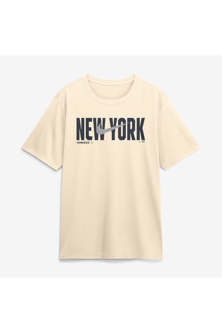 Men's Nike Cream New York Yankees Swoosh Legend Dri-FIT T-Shirt, Alternate, color, Cream