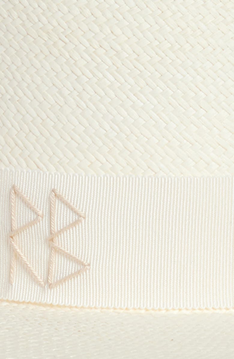 Ruslan Baginskiy Woven Straw Gambler Hat, Alternate, color, White