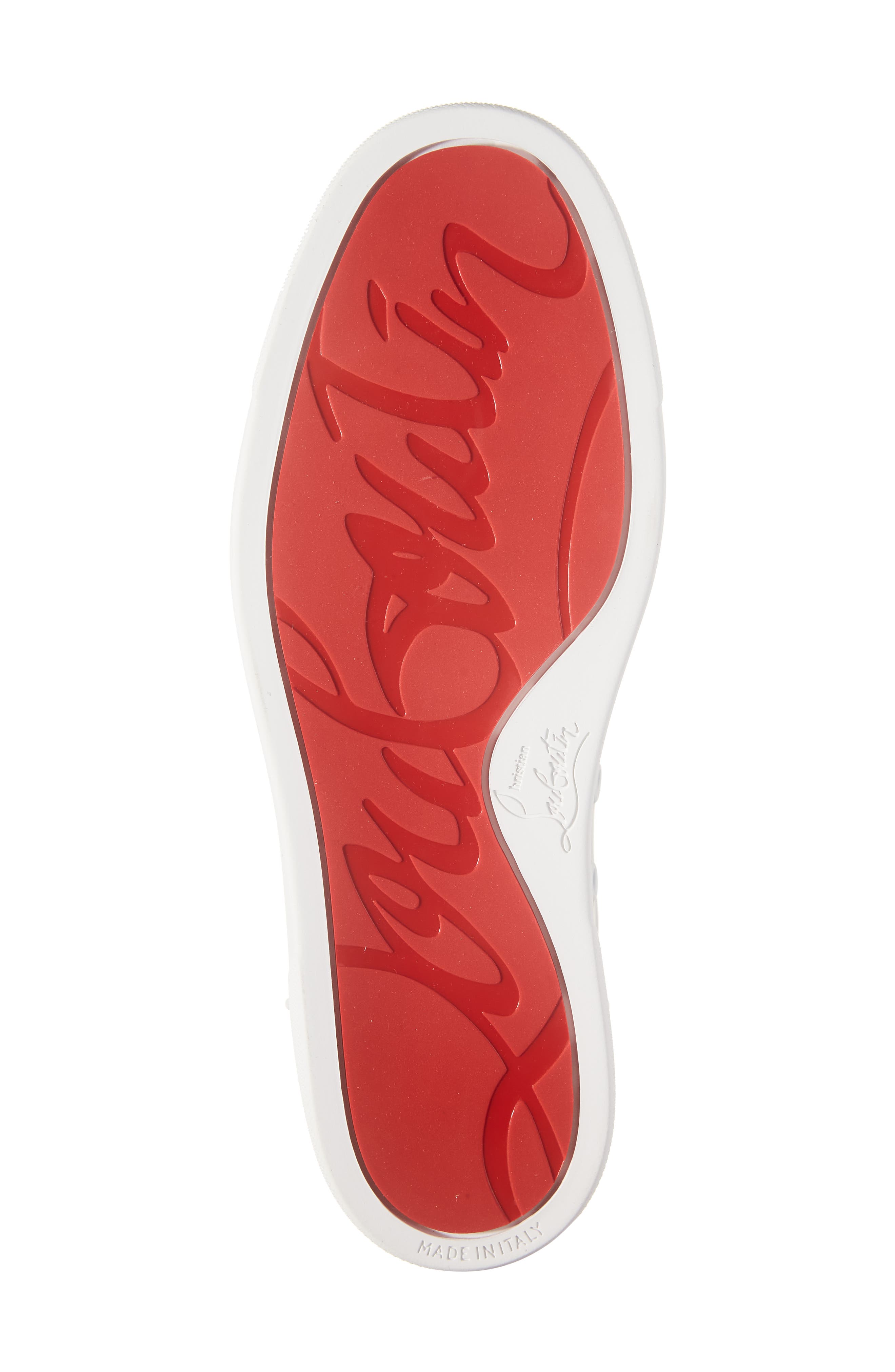 Christian Louboutin Fun Viera Low Top Sneaker, Alternate, color, Bianco/ Black