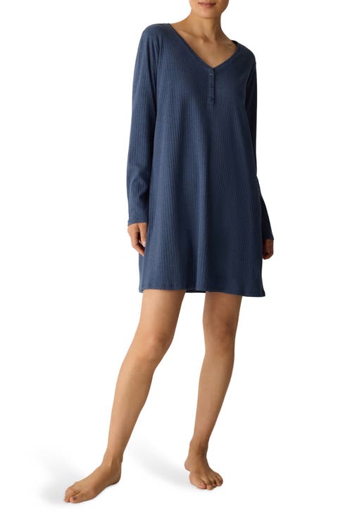 V-Neck Henley Nightgown