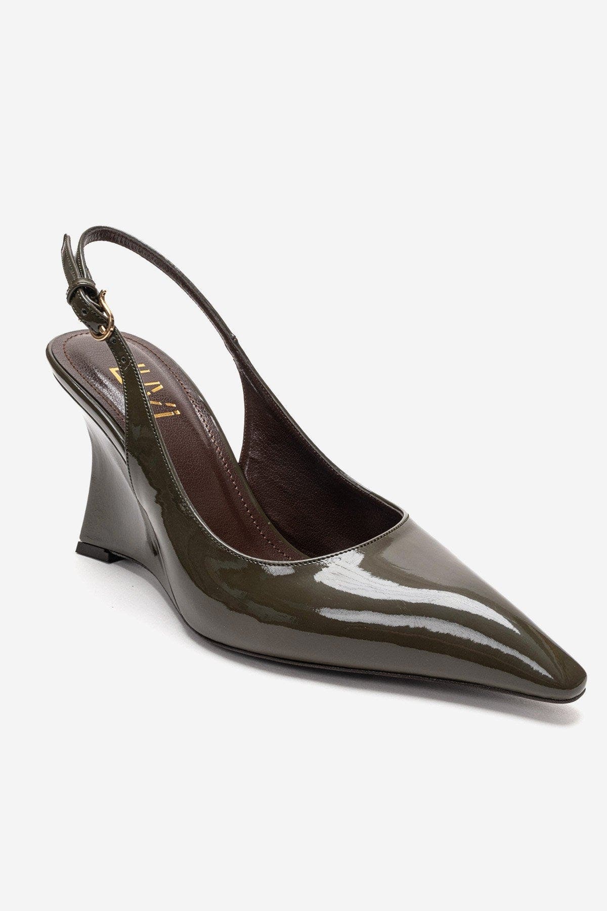 Felon Slingback Wedge Pump, Alternate, color, Khaki
