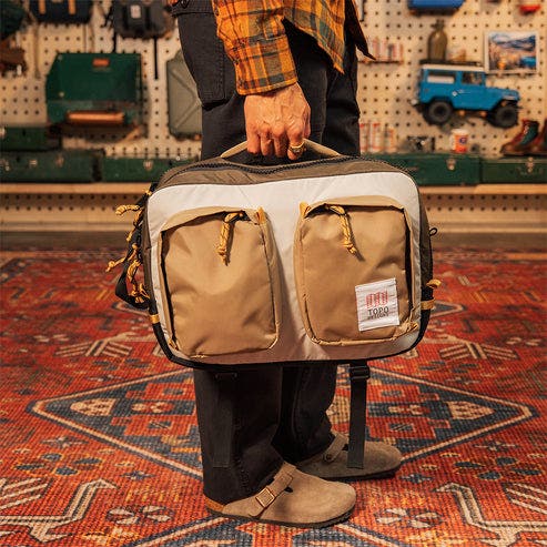 Topo Designs Global Briefcase, Alternate, color, Woodland/Elmwood