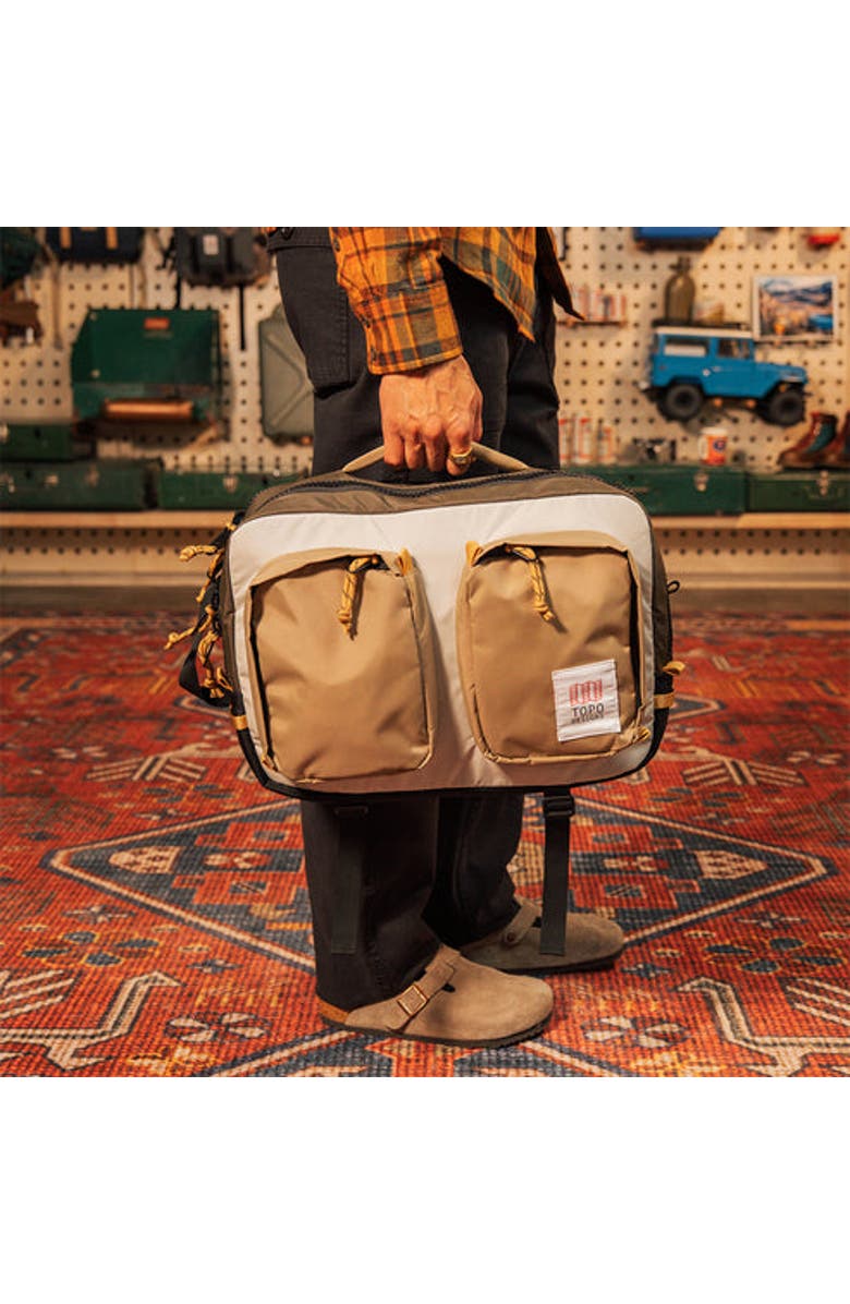 Topo Designs Global Briefcase, Alternate, color, Woodland/Elmwood