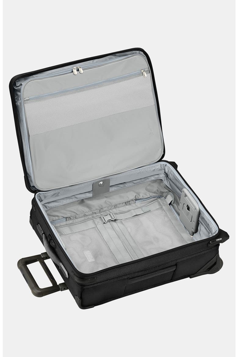 Baseline 21-Inch International Expandable Rolling Carry-On, Alternate, color, BLACK
