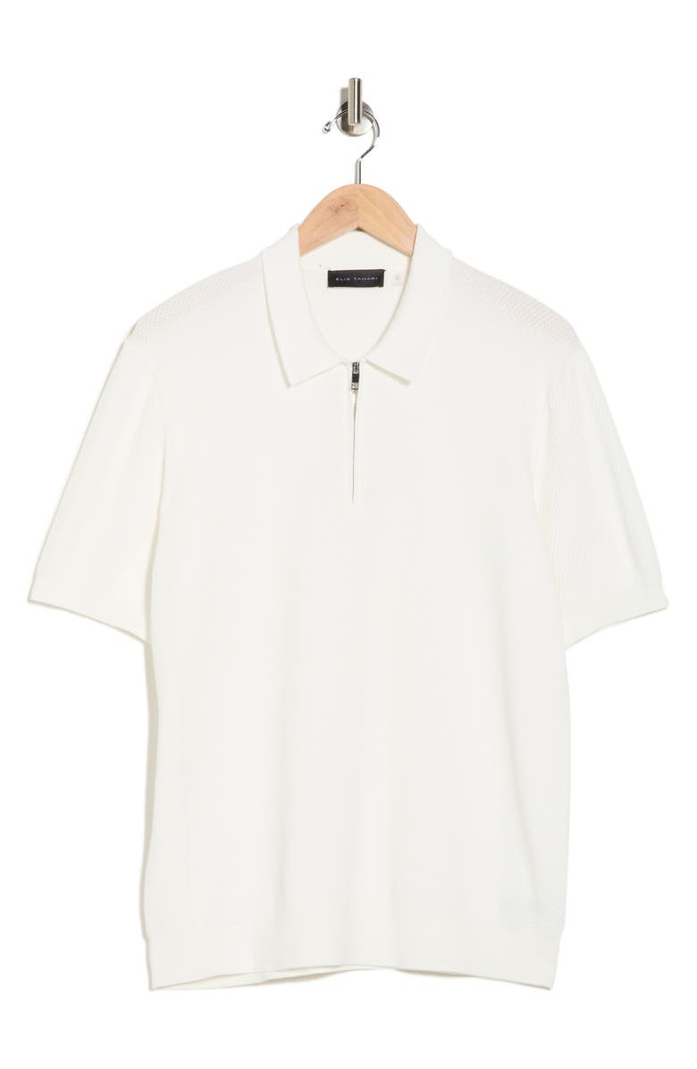 Elie Tahari Quarter Zip Polo, Alternate, color, 