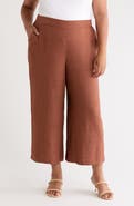 MAX STUDIO Textured Wide Leg Crop Pants