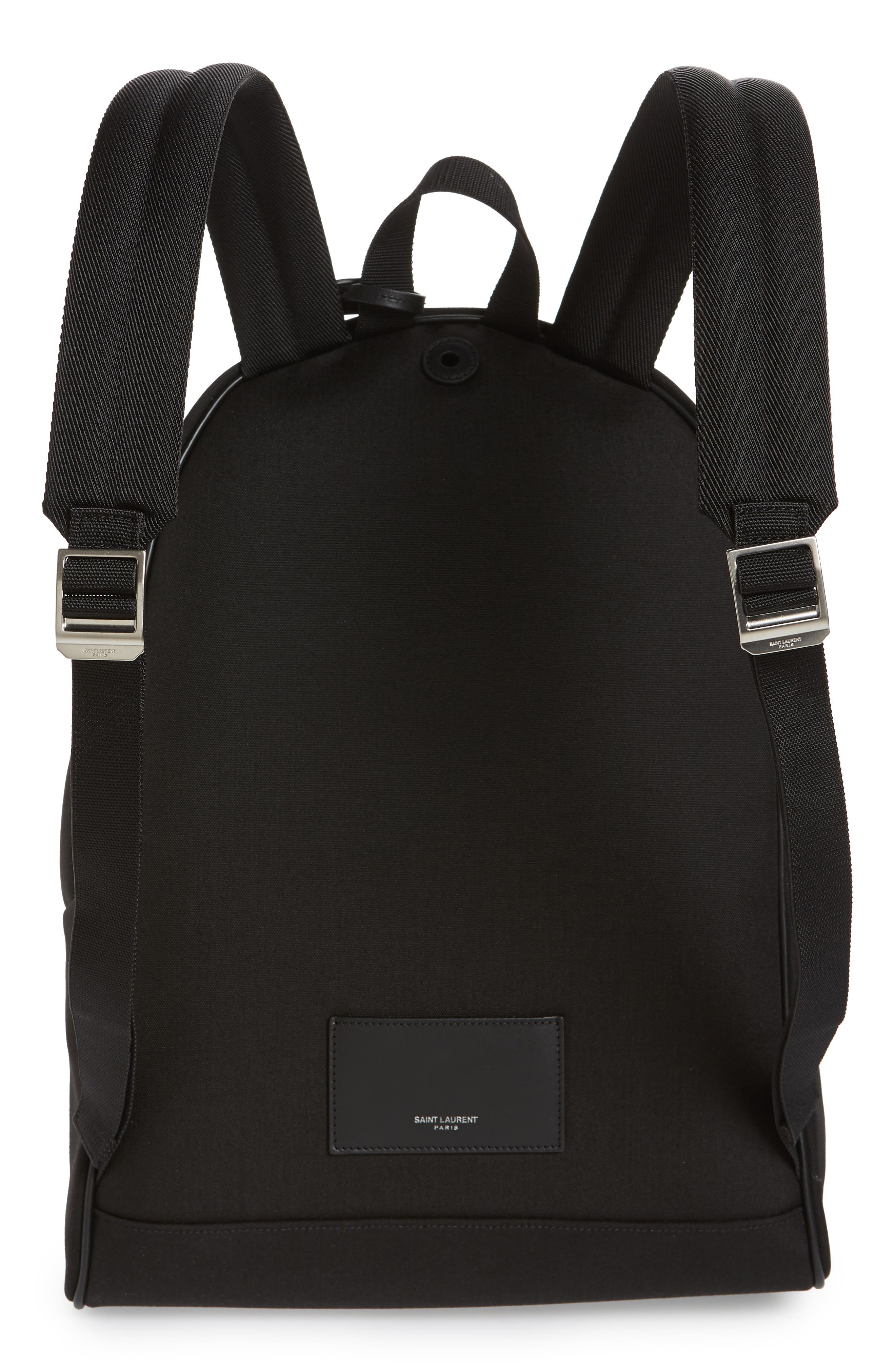 Saint Laurent Canvas Backpack, Alternate, color, 