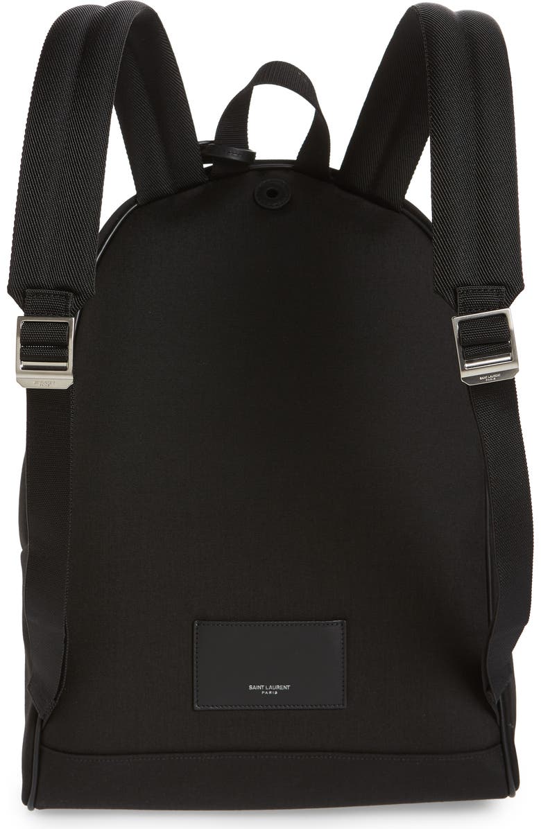 Saint Laurent Canvas Backpack, Alternate, color,