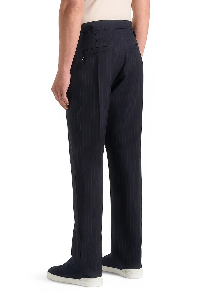 Manière De Voir Joseph Regular Fit Pinstripe Tailored Trousers, Alternate, color, Navy