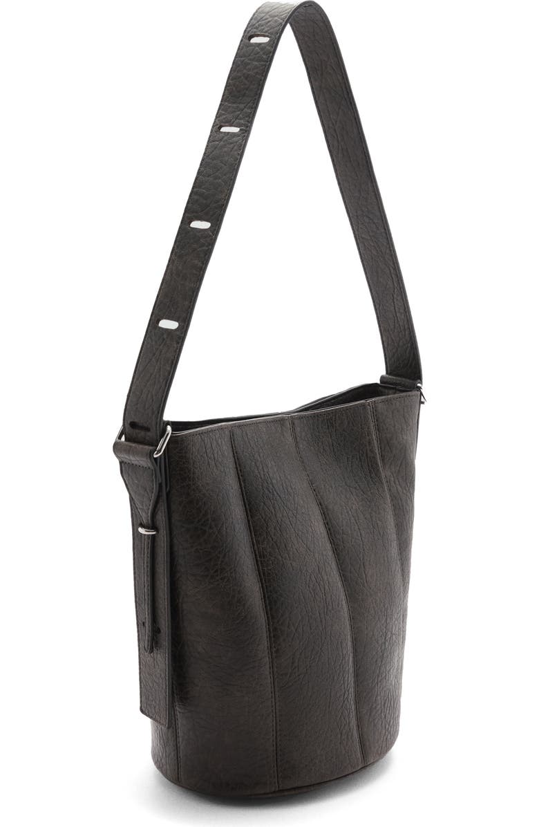 MANGO Faux Leather Bucket Bag, Alternate, color,