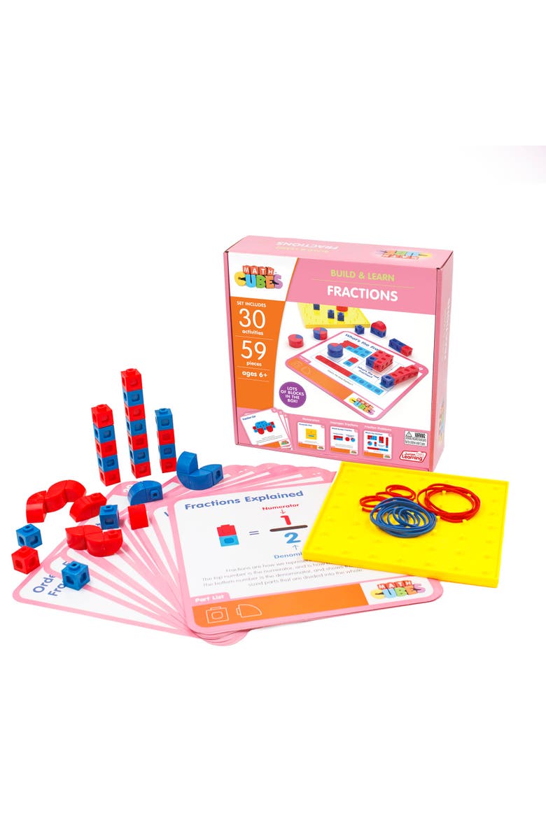 Junior Learning Mathcubes Fractions, 30Pc Activity Set, Alternate, color, Multicolored