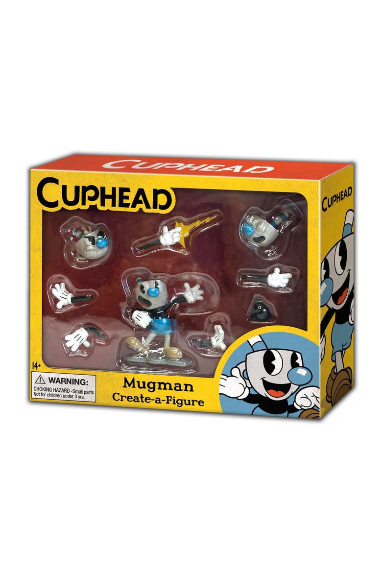 Cuphead Create-A-Figure 3-Inch Mini Figure | Mugman, Alternate, color, Blue