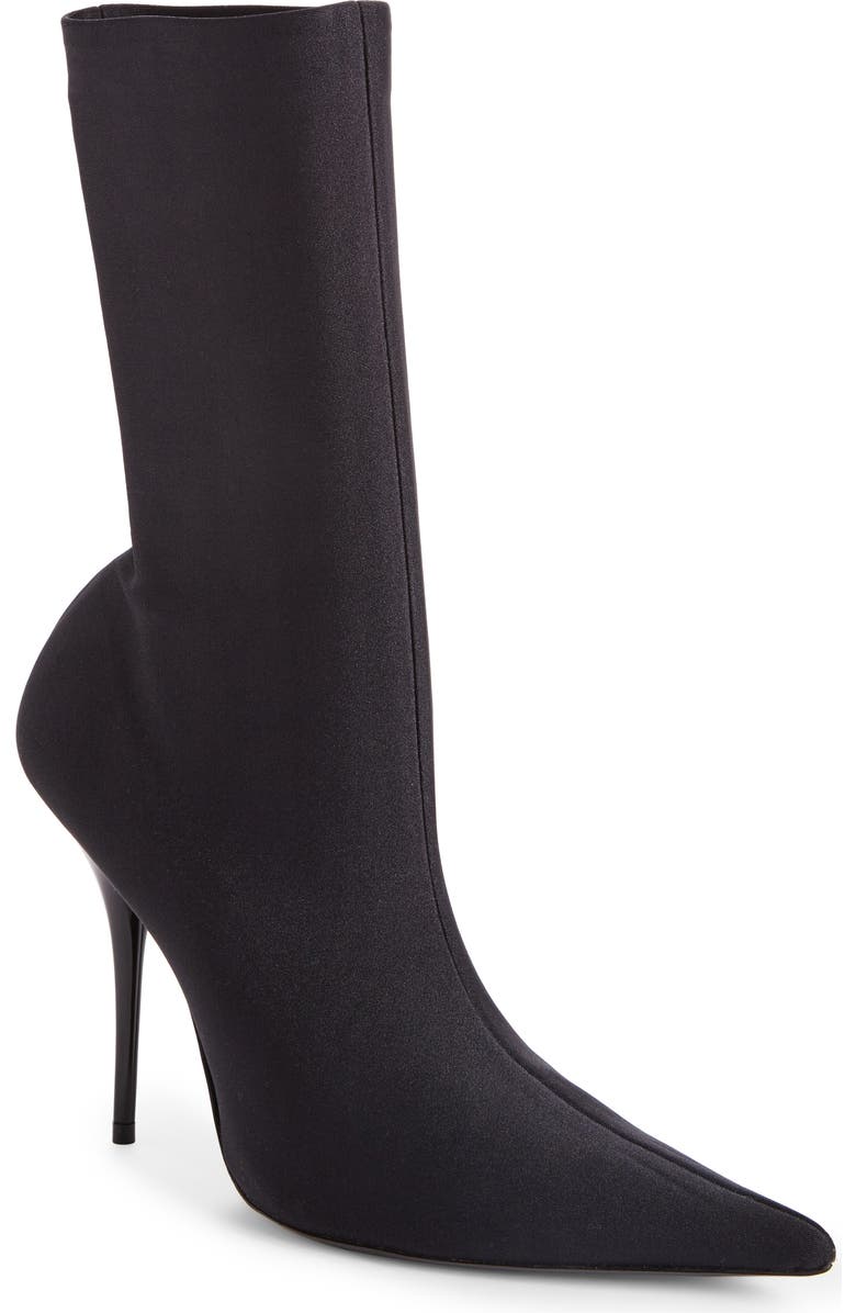 Balenciaga Pointy Toe Mid Bootie, Main, color,