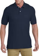 Harbor Bay by DXL Big & Tall Pocket Piqué Polo Shirt
