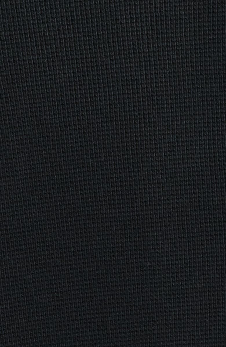 Nordstrom Seaport Knit Cotton Camp Shirt, Alternate, color, Black