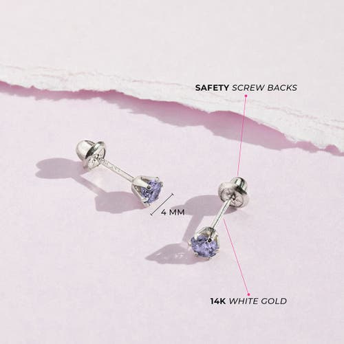 In Season Jewelry 14k Classic Solitaire Earrings In June