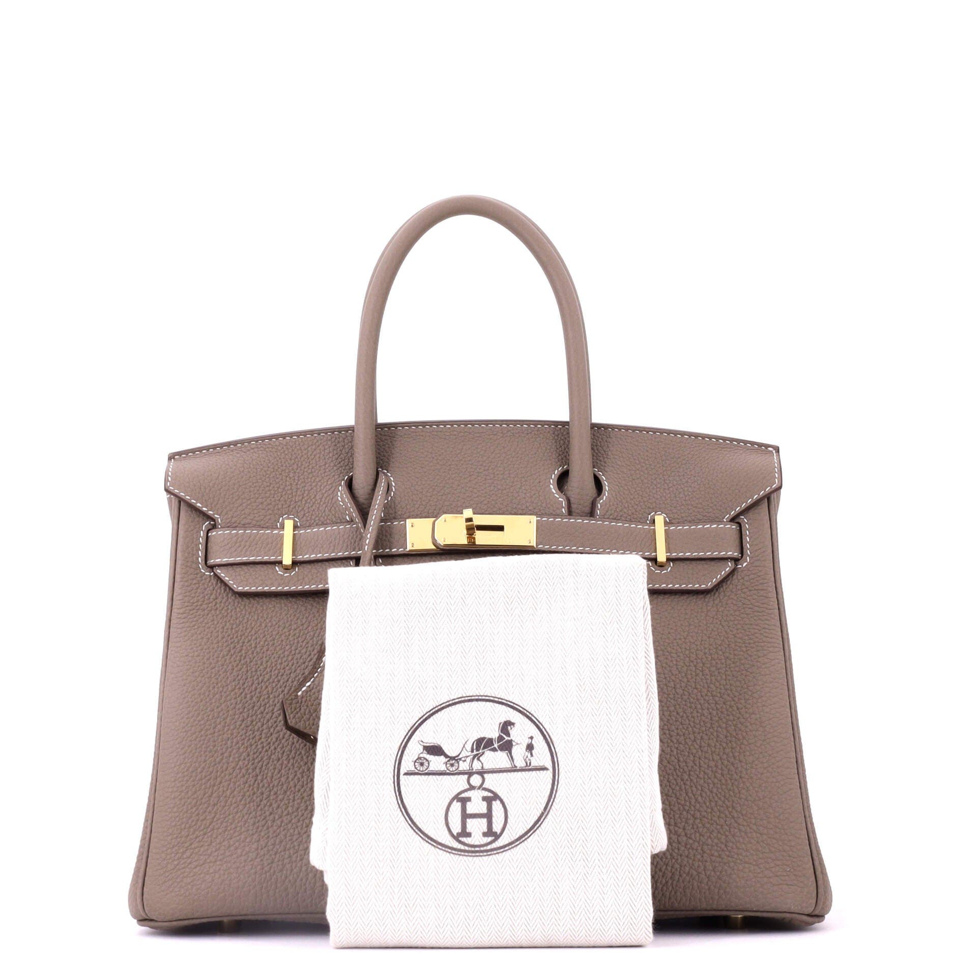 Pre-Owned Hermes Birkin Handbag Grey Togo with Gold Hardware 30, Alternate, color, Etoupe