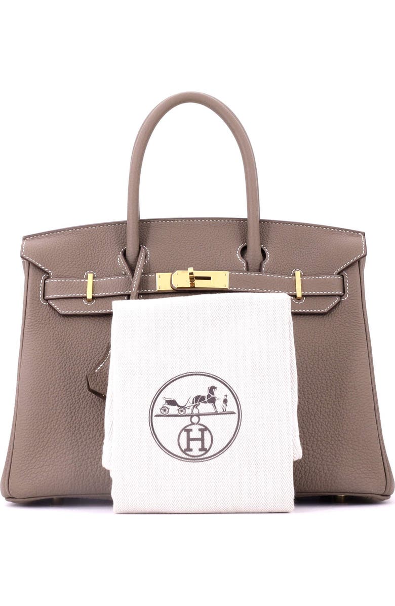 Pre-Owned Hermes Birkin Handbag Grey Togo with Gold Hardware 30, Alternate, color, Etoupe