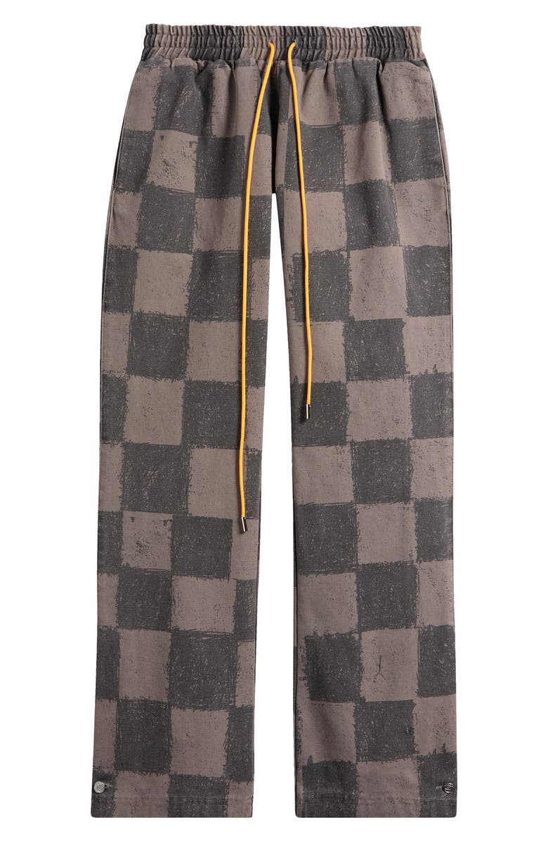 DIET STARTS MONDAY Hopkins Check Check Drawstring Pants, Main, color, Checkered Grey