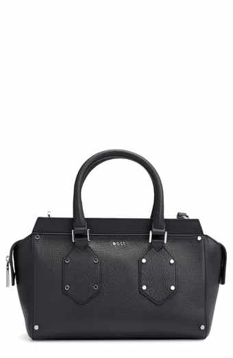 BOSS Small Ivy Leather Shoulder Bag