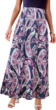 Roaman's Ultrasmooth® Fabric Maxi Skirt