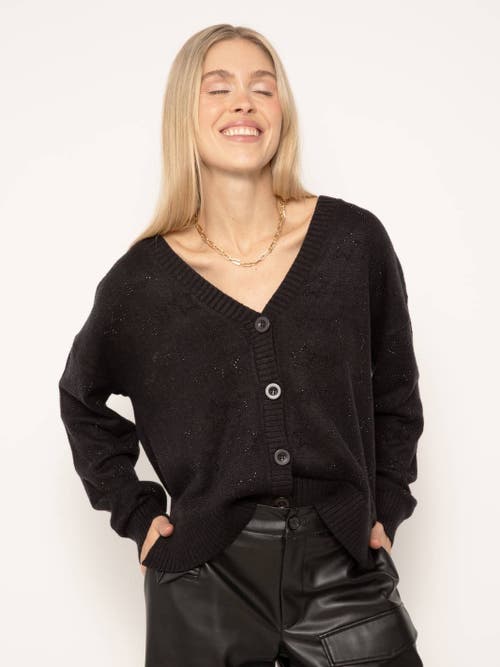 Central Park West June Star Cardigan In Black
