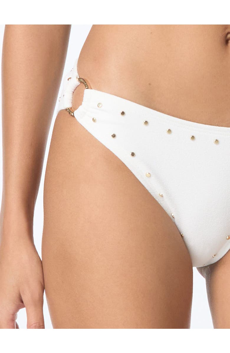 MICHAEL Michael Kors Ring Side Bikini Bottom, Alternate, color, White