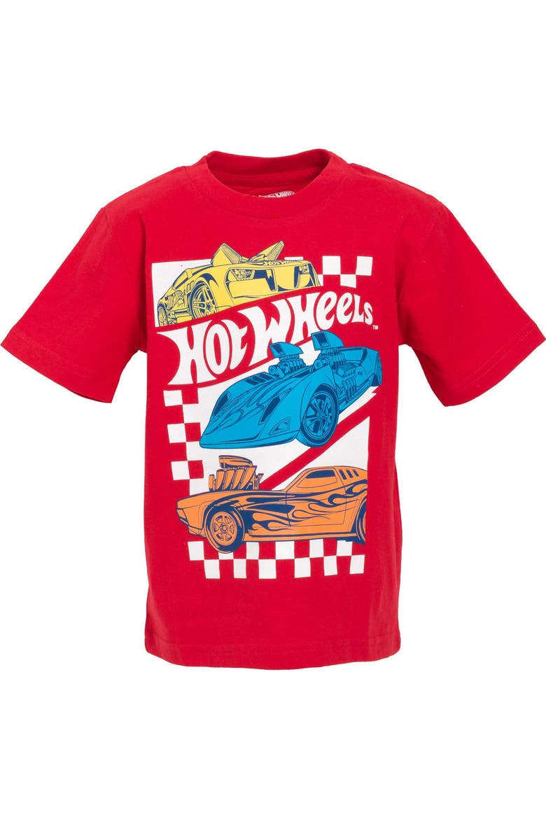 Boys' 2-Pack Racing T-Shirts, Alternate, color, Grey And Red