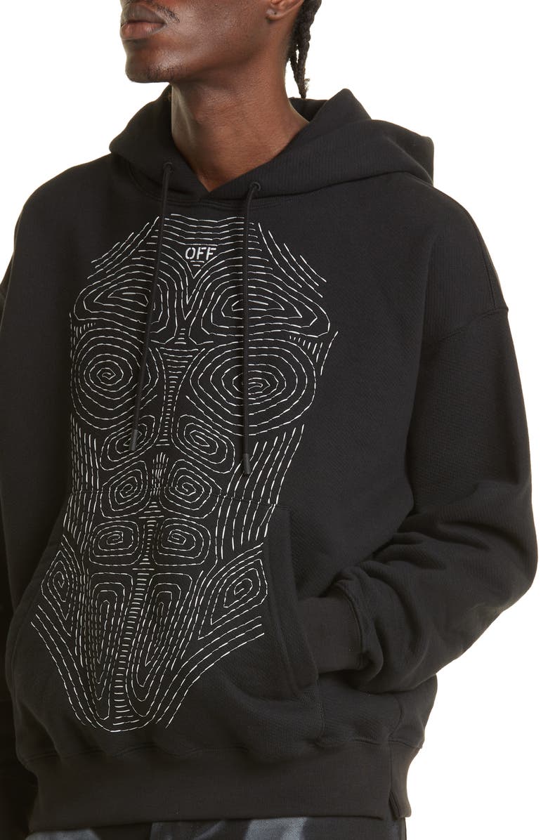 Off-White Body Stitch Skate Hoodie, Alternate, color, 