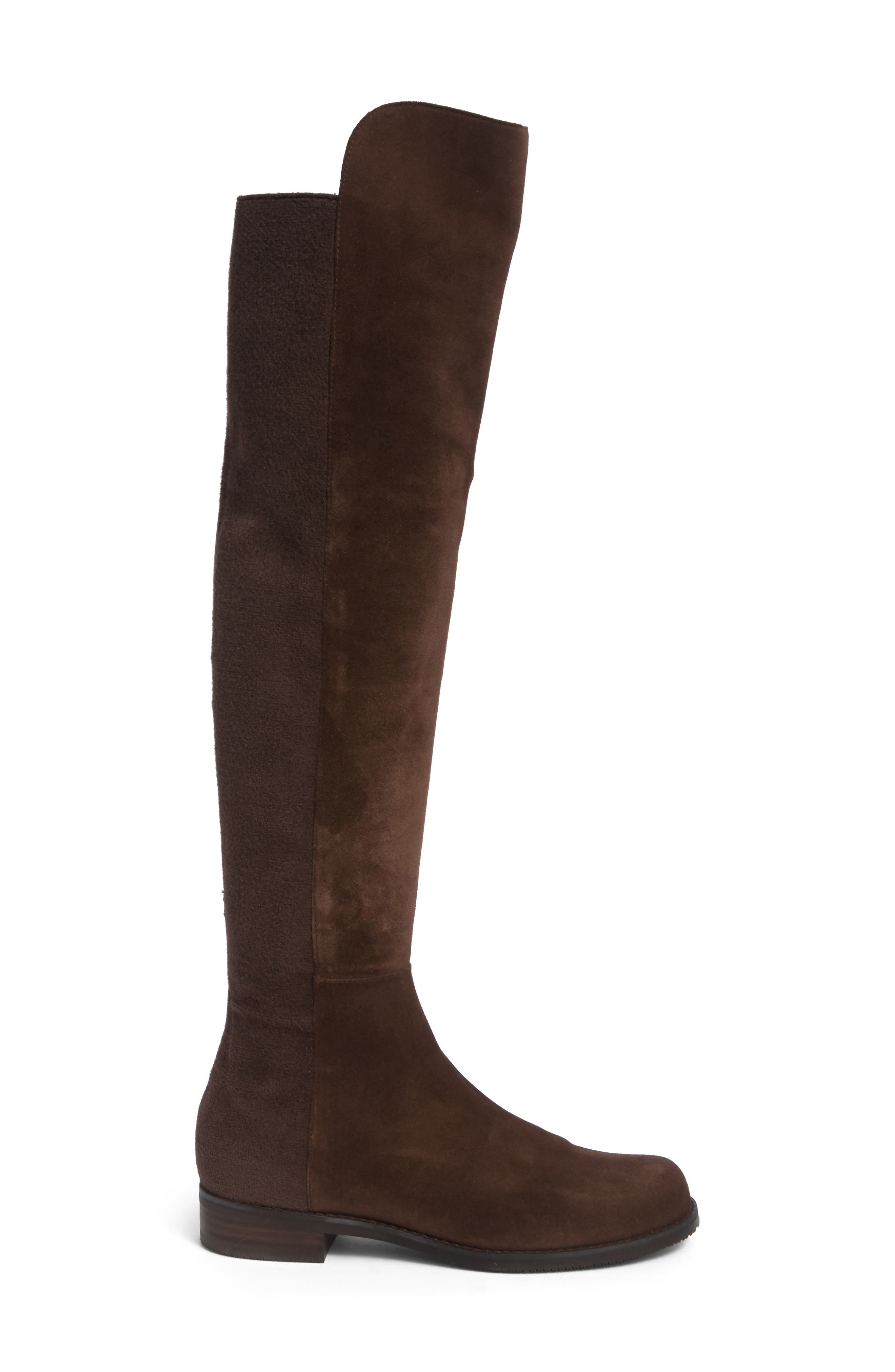 5050 Over the Knee Boot, Alternate, color, WALNUT