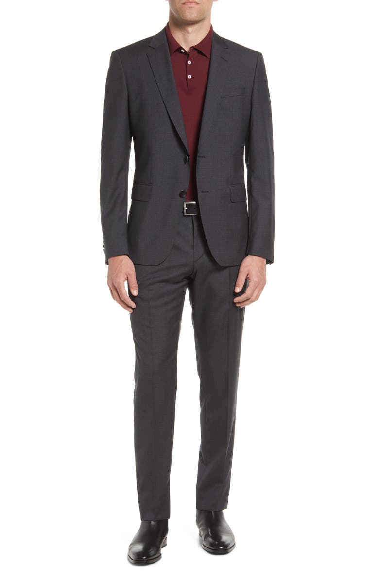 BOSS Slim Fit Wool Suit, Main, color, 
