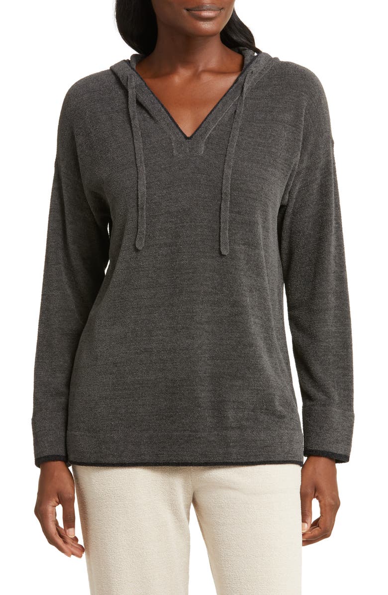 Barefoot Dreams<sup>®</sup> CozyChic Ultra Lite<sup>®</sup> Tipped Contrast Hoodie, Main, color, 