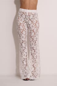 Gottex Beach Life Saint Tropez Floral Lace Cover-Up Pants