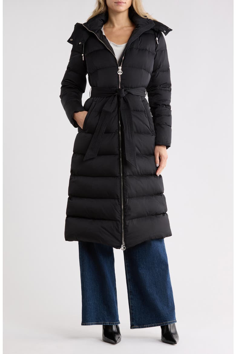 Whistler Maxi Puffer Coat, Main, color, BLACK