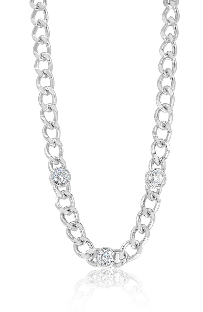 SHYMI Cubic Zirconia Station Necklace, Main, color,