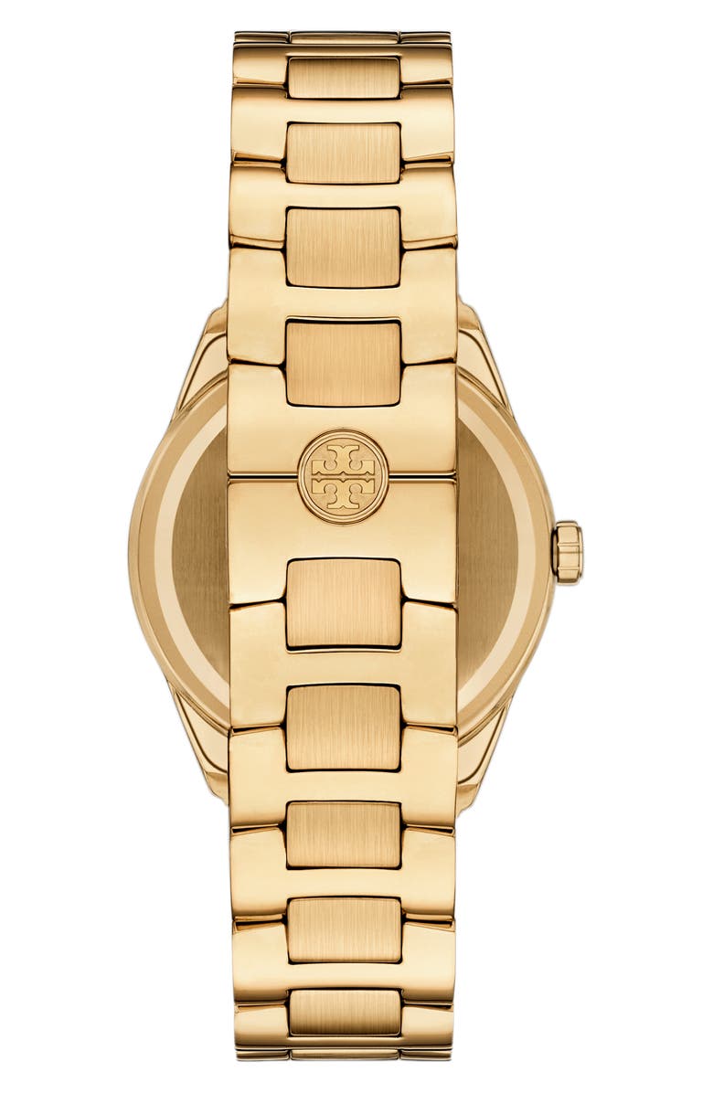 Tory Burch The Miller Bracelet Watch, 34mm, Alternate, color, Pale Gold