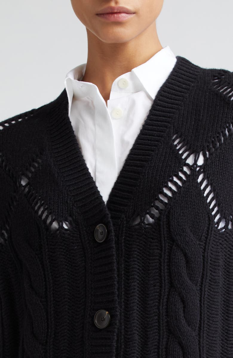 Maria McManus Argyle Oversize Recycled Cashmere & Organic Cotton Sweater Vest, Alternate, color,